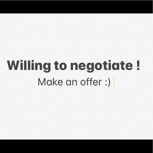 All items are currently Negotiable !